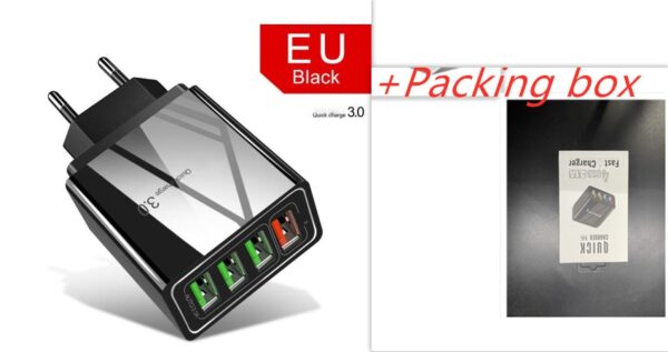 Illuminated 4USB Mobile Phone Charger 3A Charging Head - Image 6